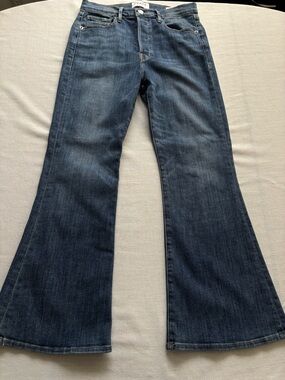 Frame Le Crop Flare Jeans Sunrise Park High Rise Size 28 Cropped Flare LCF6540